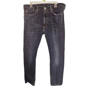 Levi's 510 Mens Skinny Jeans 36x30 Dark Wash Blue Sightly Distressed Slim Casual